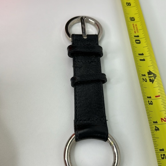 Landes Black Leather Belt - Italian Leather Canadian made - Picture 4 of 8